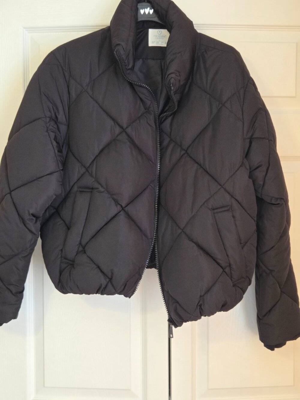 New Black Puffer Jacket Size 10/12